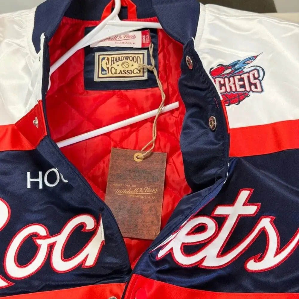 Houston Rockets Mitchell & Ness NBA Special Heavyweight Jacket NWT - Picture 3 of 4